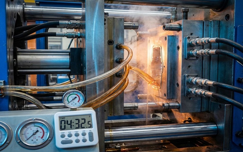 injection molding cooling time